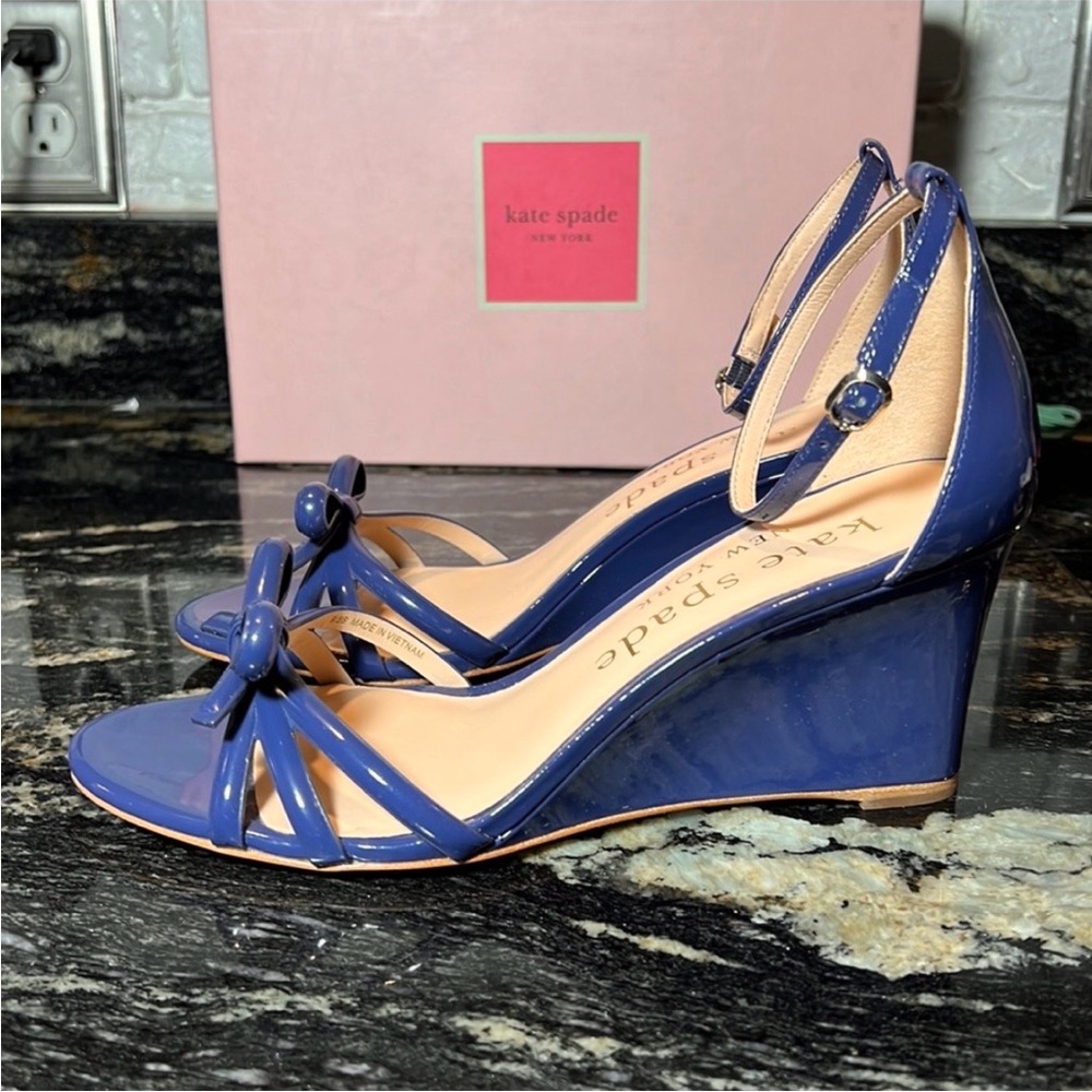 NWOB Kate Spade Flamenco Wedge Sandals, 9.5 - Picture 9 of 17